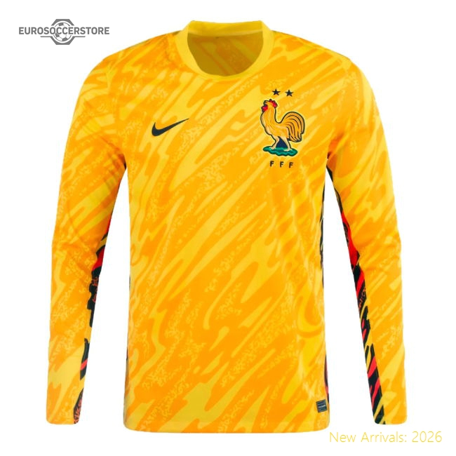 2024-2025 France Home LS Goalkeeper Shirt (Yellow)
