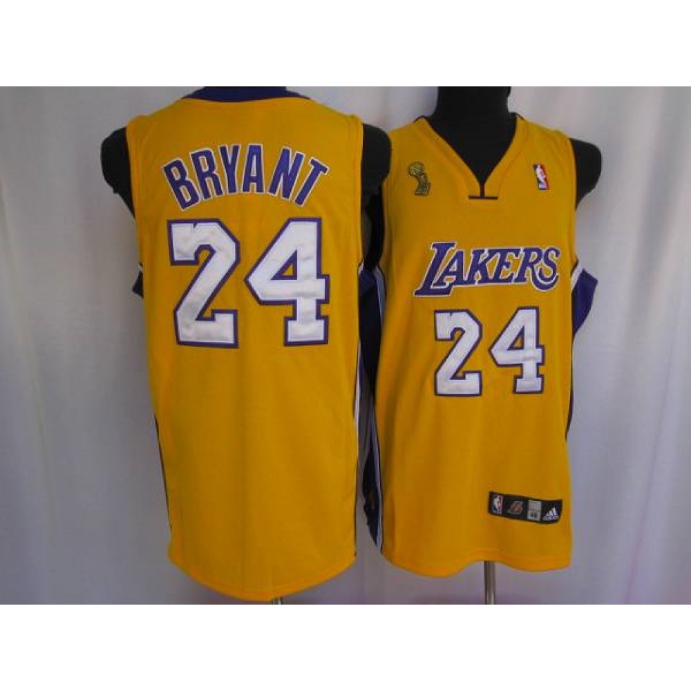 Limited Edition Men's Lakers #24 Kobe Yellow Basketball Jersey