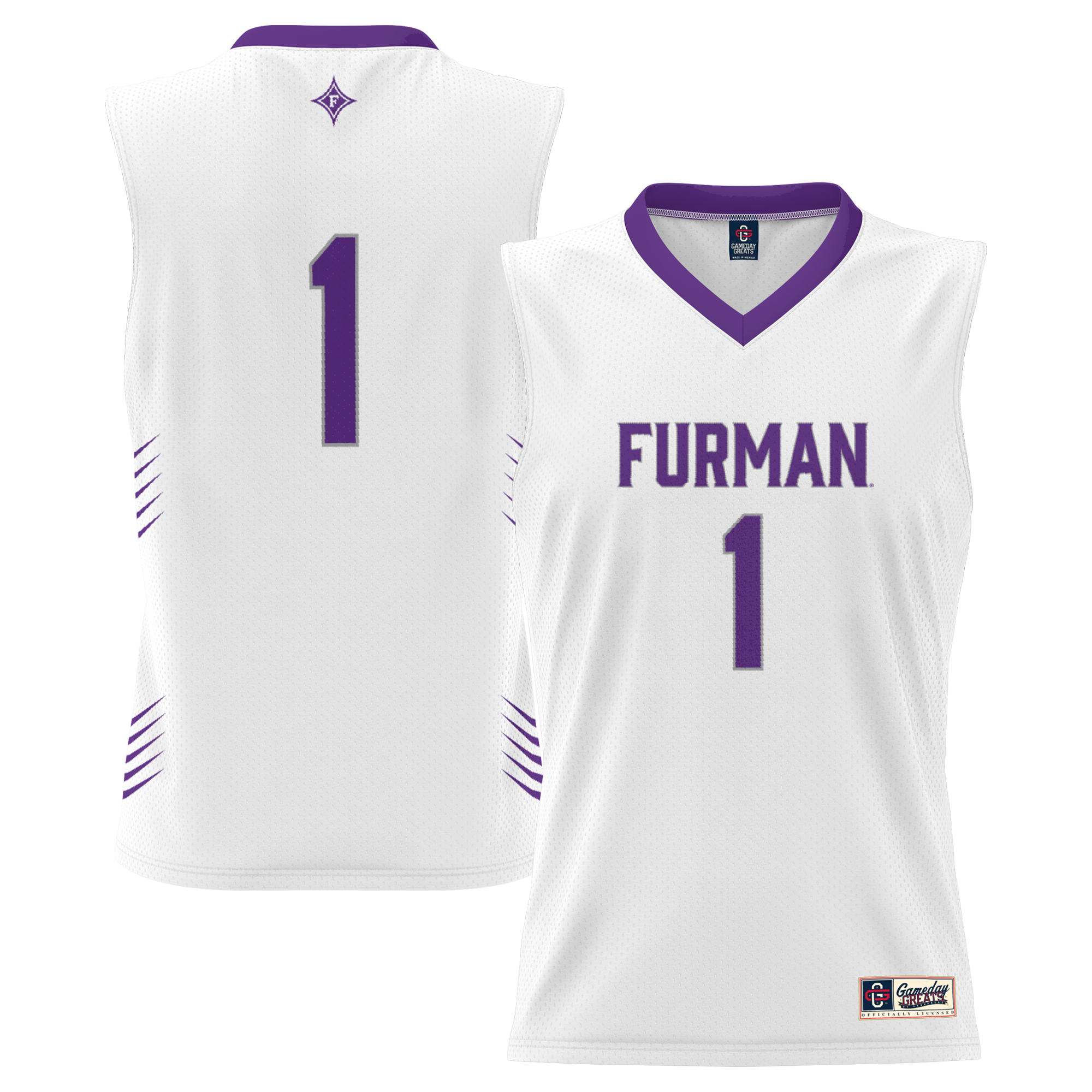 [NJP] Furman Paladins GameDay Greats Lightweight Basketball Jersey - White