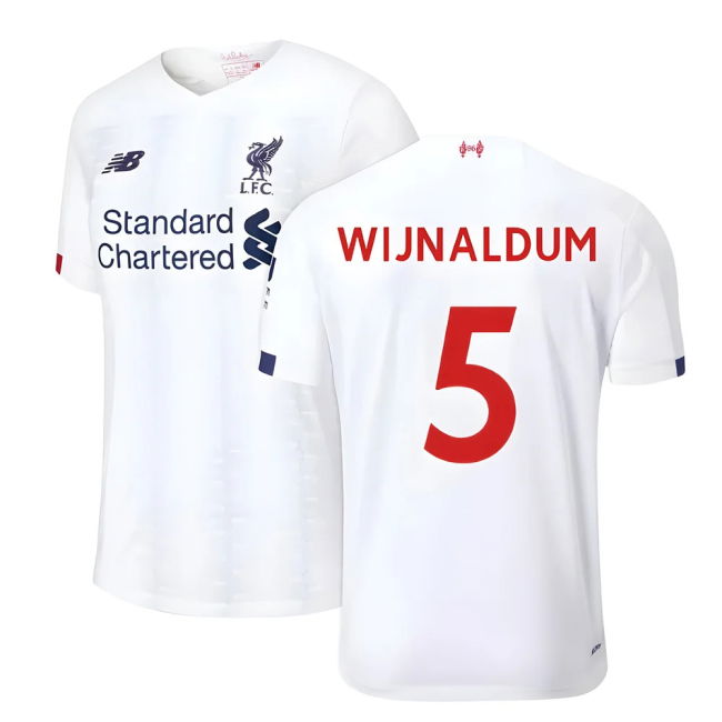 Vintage 2019-2020 LIV Away Soccer Jersey Wijnaldum 5 Adults Quick#348