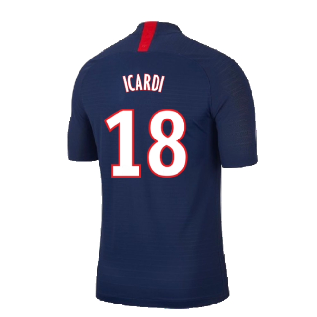 Supporter Psg 2019-20 Home Nike Vaporknit Shirt ((Mint) S) (Icardi 18)