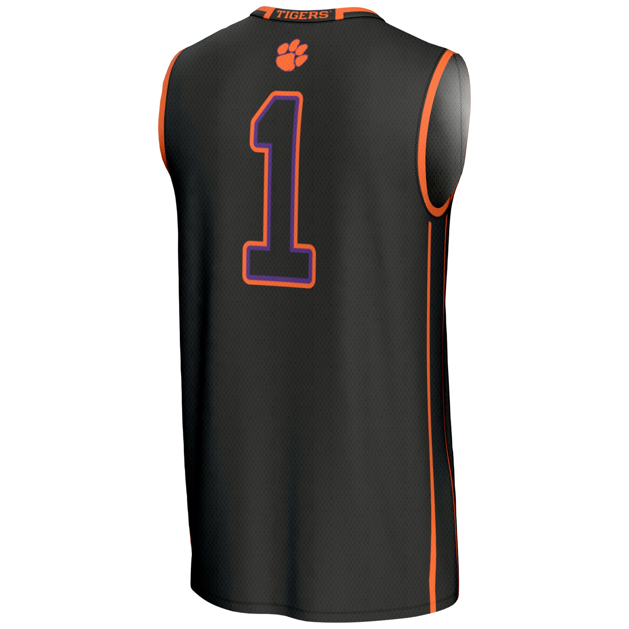 [NJP] Clemson Tigers GameDay Greats Lightweight Basketball Jersey - Black