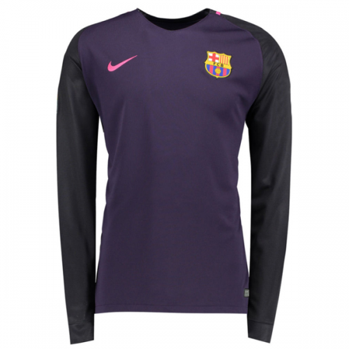 Barcelona Away 201617 LS Soccer Jersey Shirt - Official Replica 12046