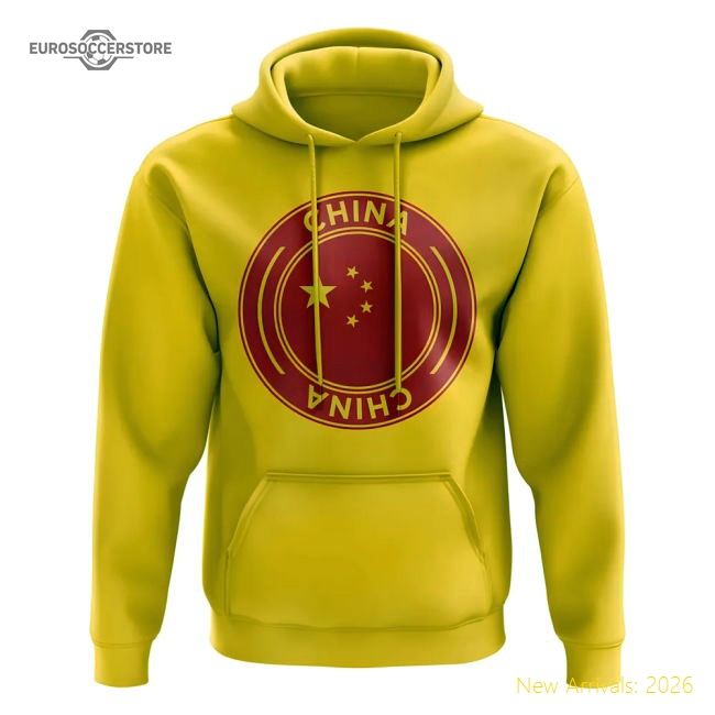 China Football Badge Hoodie (yellow) - Premium Collection