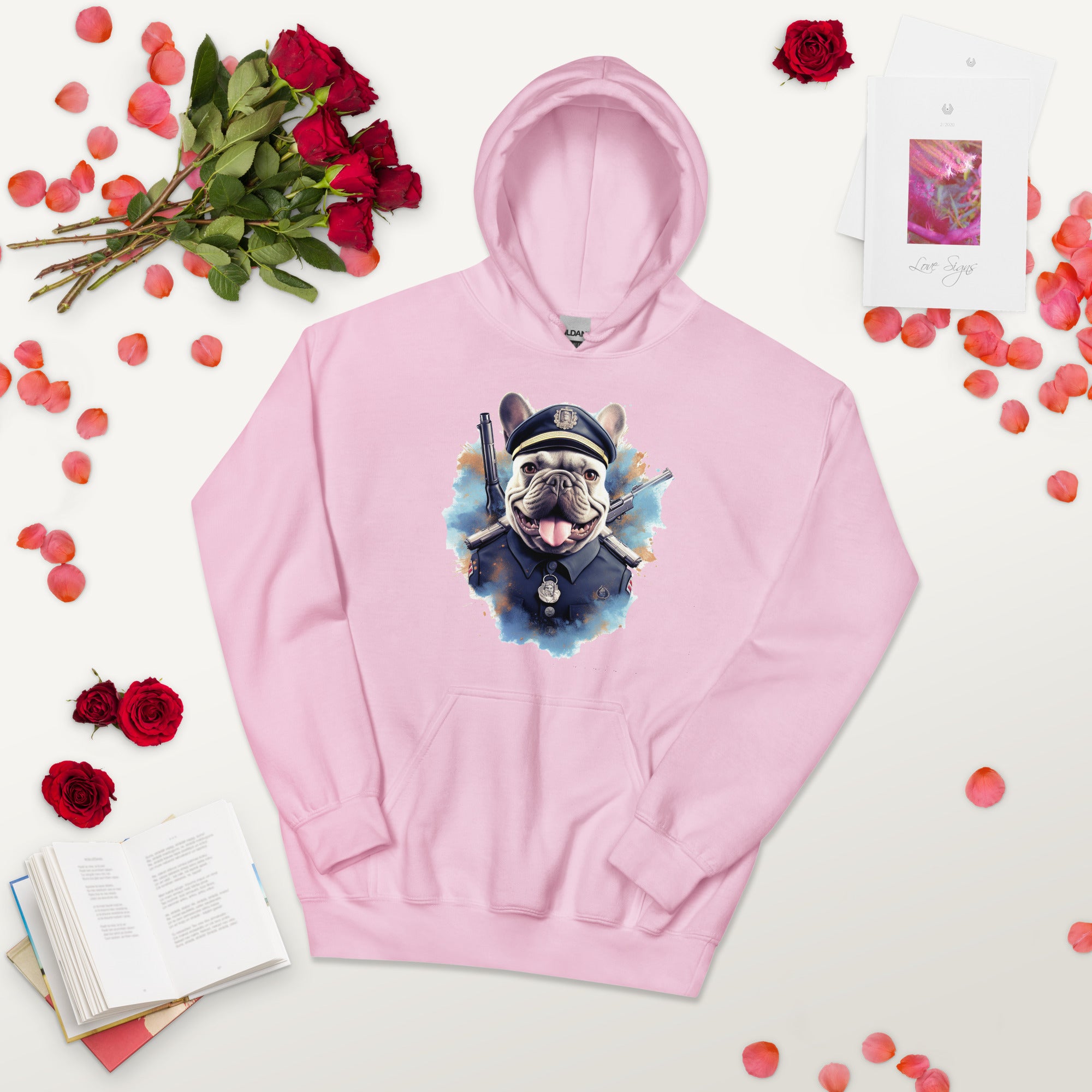 Comfortable Policeman Frenchie Unisex Heavy Blend Hoodie - A Unique A...