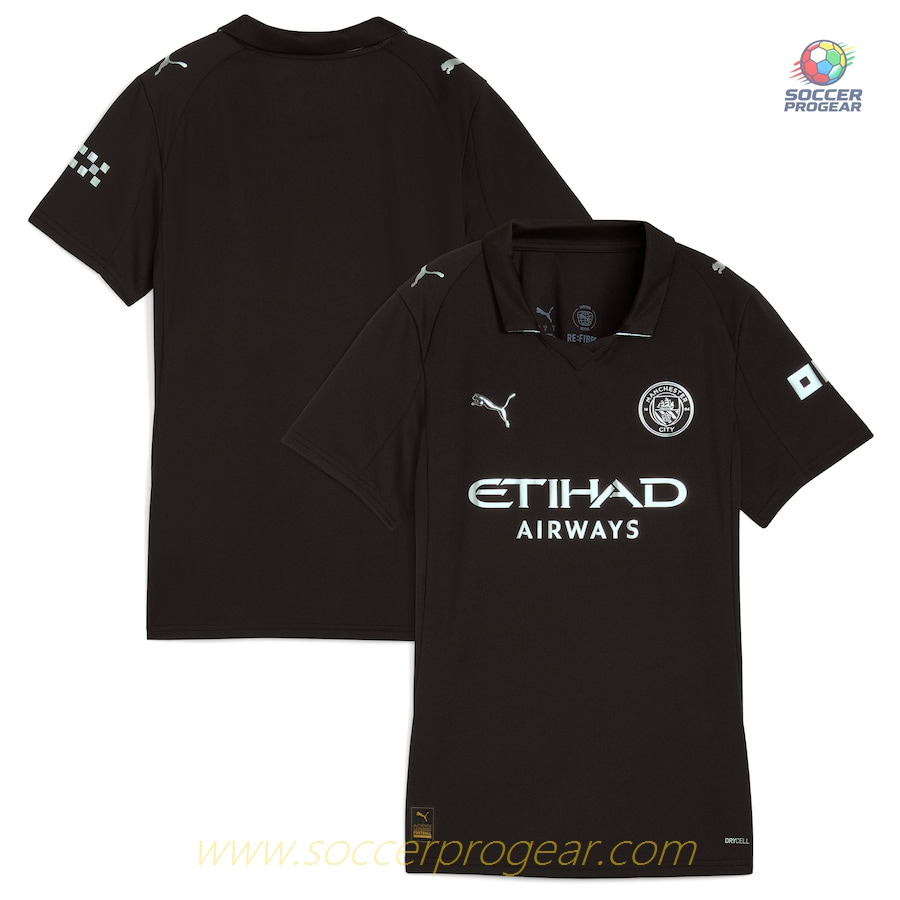 Manchester City Away Team Football Jersey 2025-26 Edition Women's
