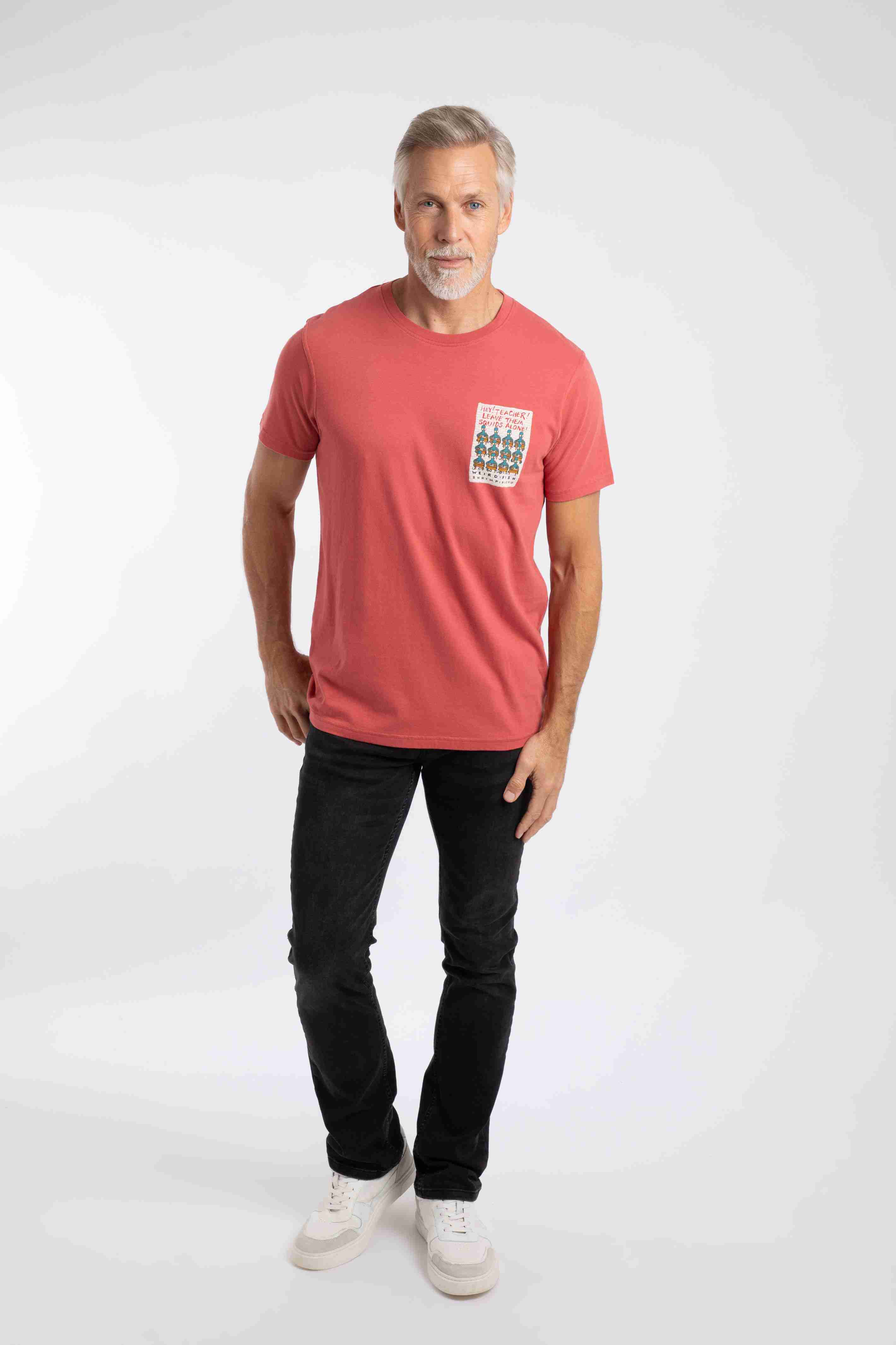 Hey Teacher Back Print Artist T-Shirt Nantucket