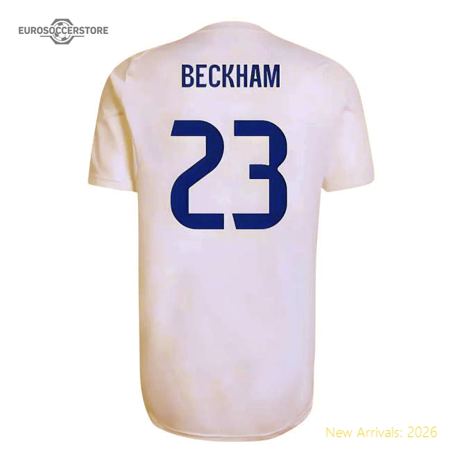 Professional-Grade 2025-2026 Real Madrid Eu Training Jersey (White) (Beckham