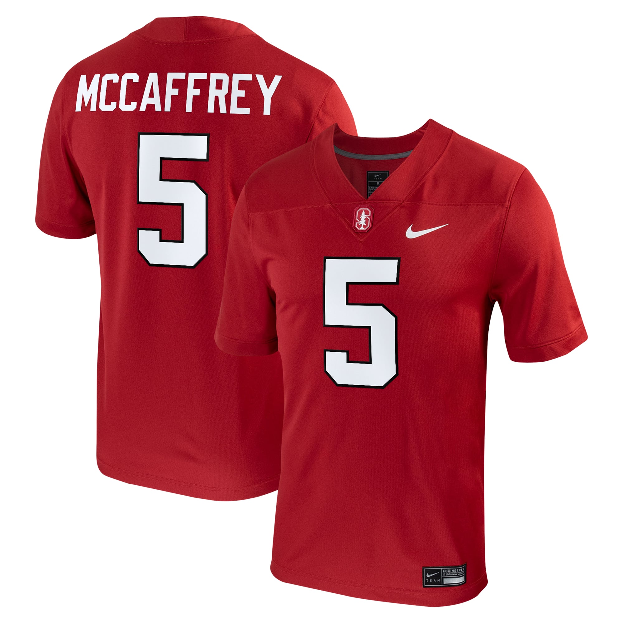 Christian McCaffrey Stanford Cardinal Nike Player Game Jersey - Cardinal