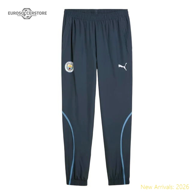 Superior Premium 2024-2025 Man City Prematch Woven Pants Navy