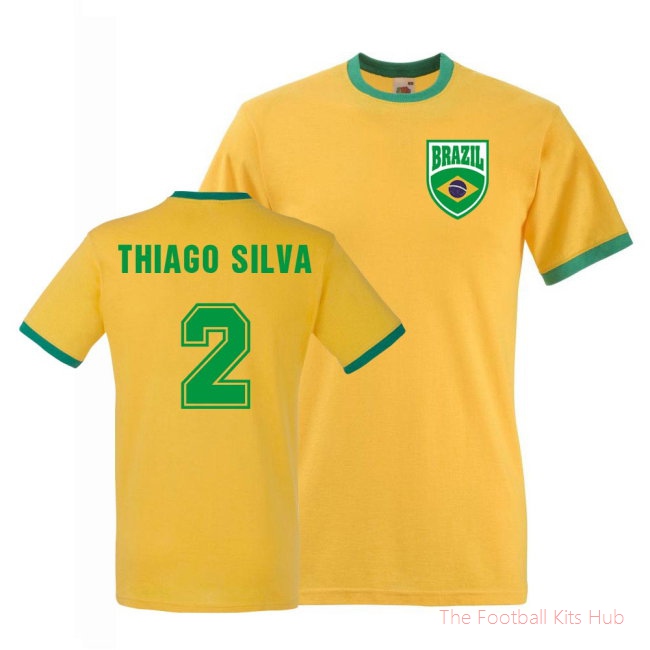 Thiago Silva Brazil Ringer Tee (yellow)