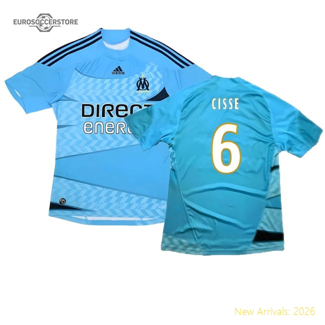 High-Quality Marseille 2009-10 Away Shirt ((Excellent) M) (Cisse 6)