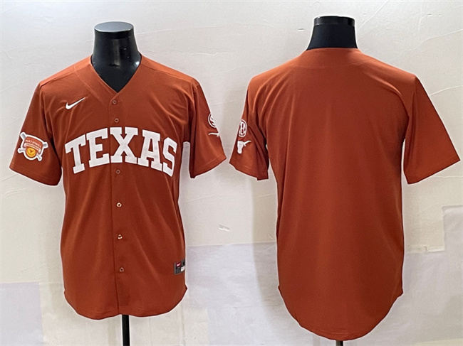 Men's Texas UT Orange 2025 alternate jersey Softball National #2025