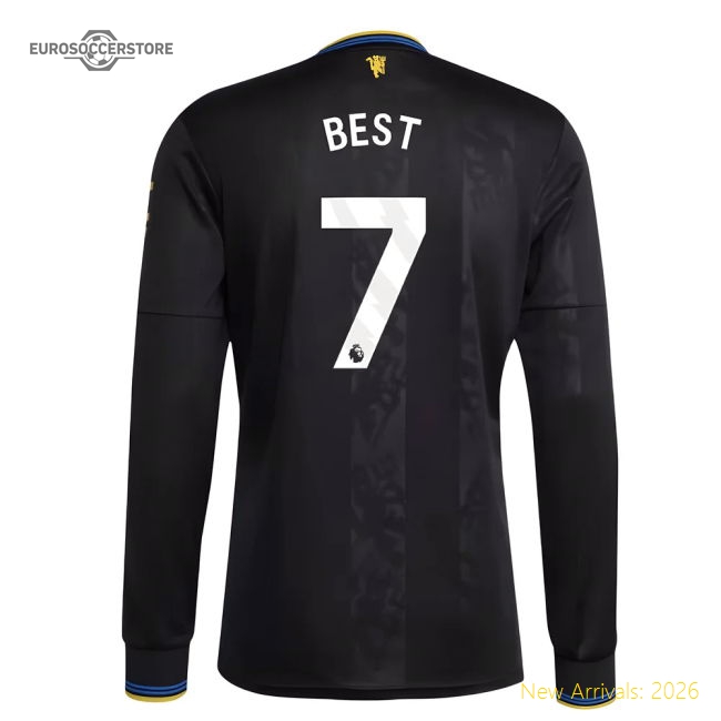 Premium 2025-2026 Man Utd Long Sleeve Third Shirt (best 7) - Premium
