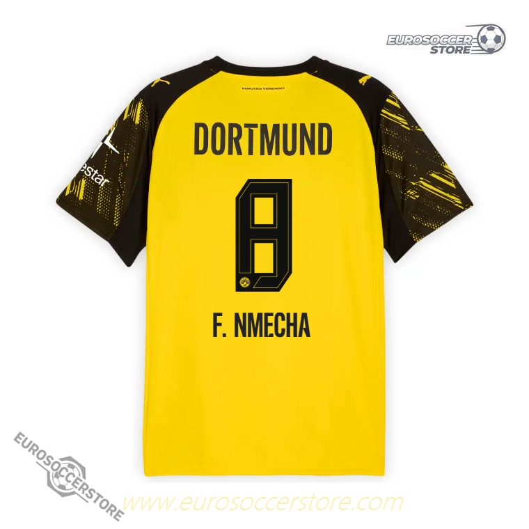 Borussia Dortmund Home Jersey 25-26 with F. NMECHA 8