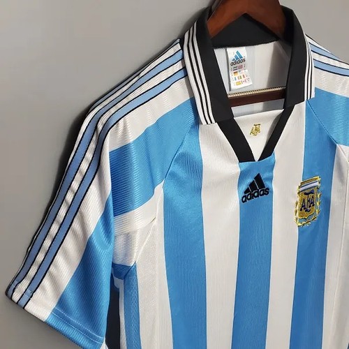 Authentic 1998 Argentina Camiseta World Cup World Cup With Special
