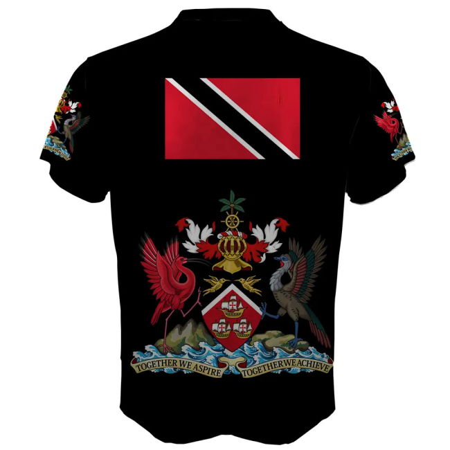 Performance-Driven Trinidad And Tobago Coat Of Arms Sublimated Sports