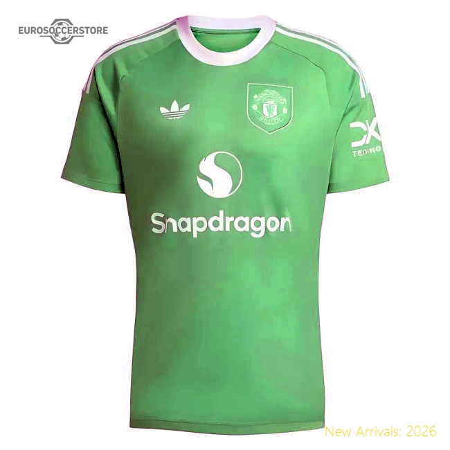 2025-2026 Man Utd Third Goalkeeper Authentic Shirt Green