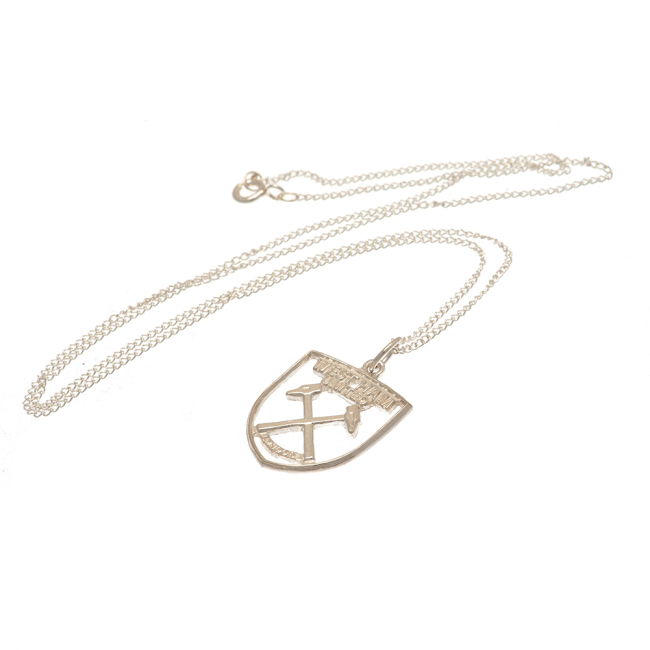 West Ham Authentic West Ham United FC Sterling Silver Pendant & Cha...