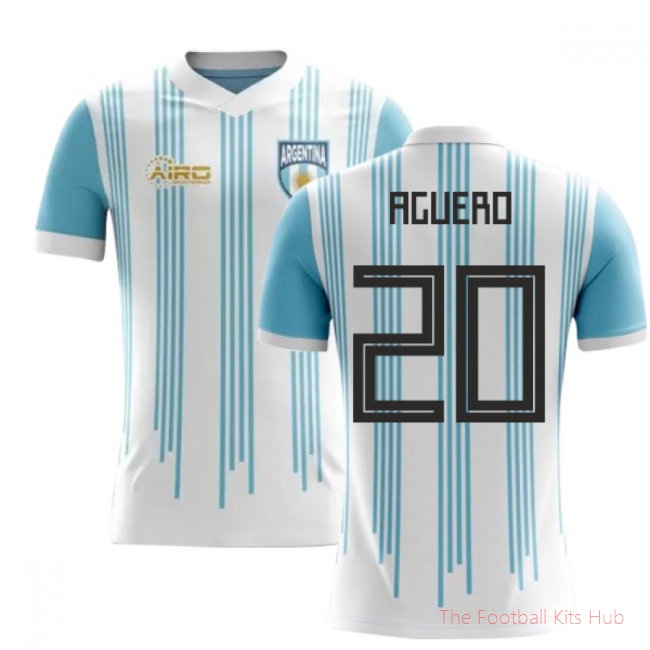 2025-2026 Argentina Home Concept Football Shirt (Aguero 20) - Kids