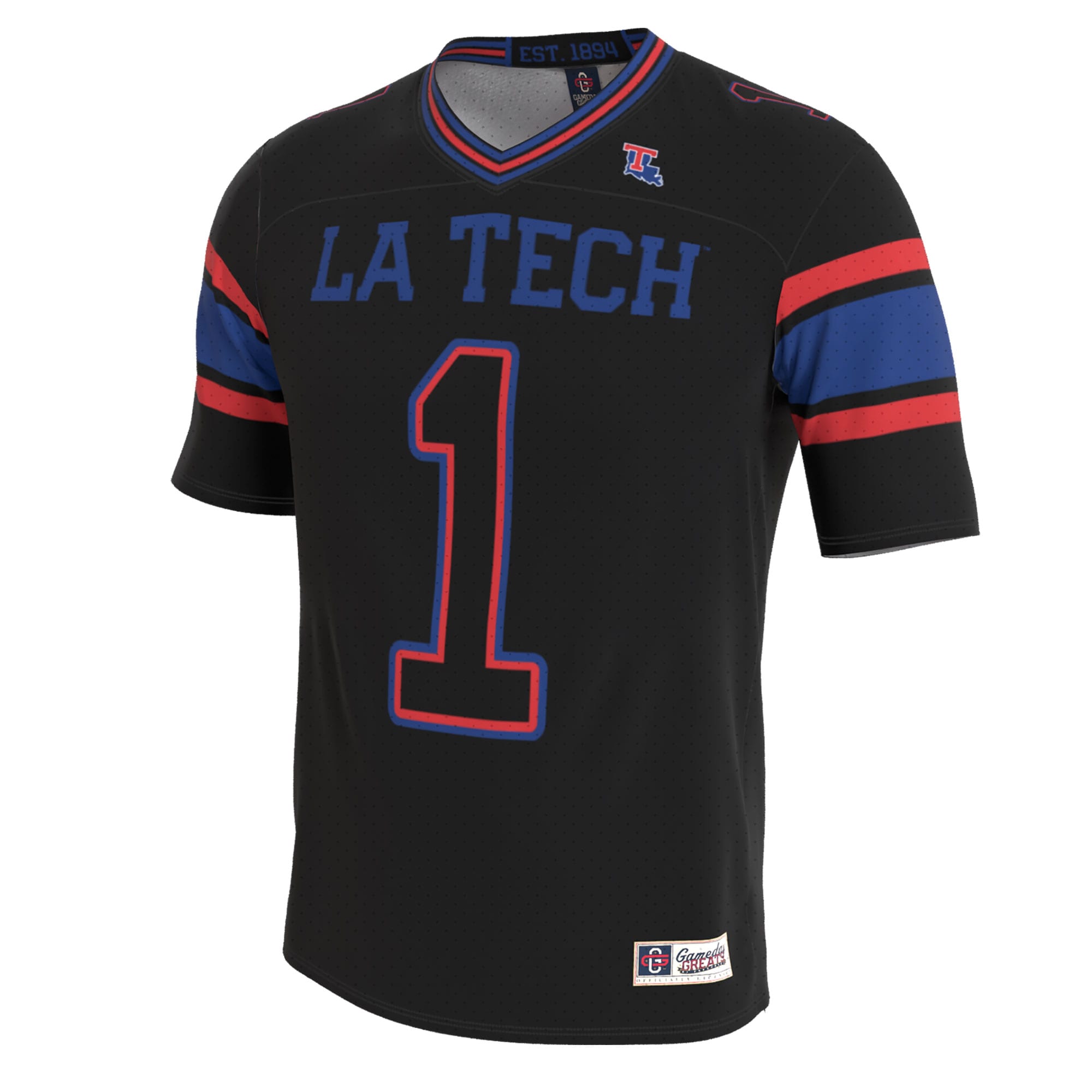 Louisiana Tech Bulldogs GameDay Greats Youth Lightweight Collegiate Football Blackout Fashion 2026/2027 Football Jersey