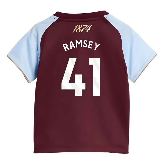 Top Tier Loyal Football Aston Villa Home Baby Kit Ramsey #41 New R...