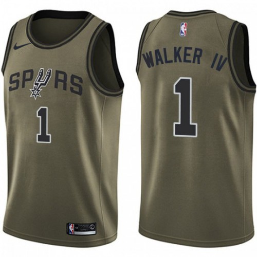 Green Nike Antonio Spurs #1 Jersey - Durable Fabric Premium Quality