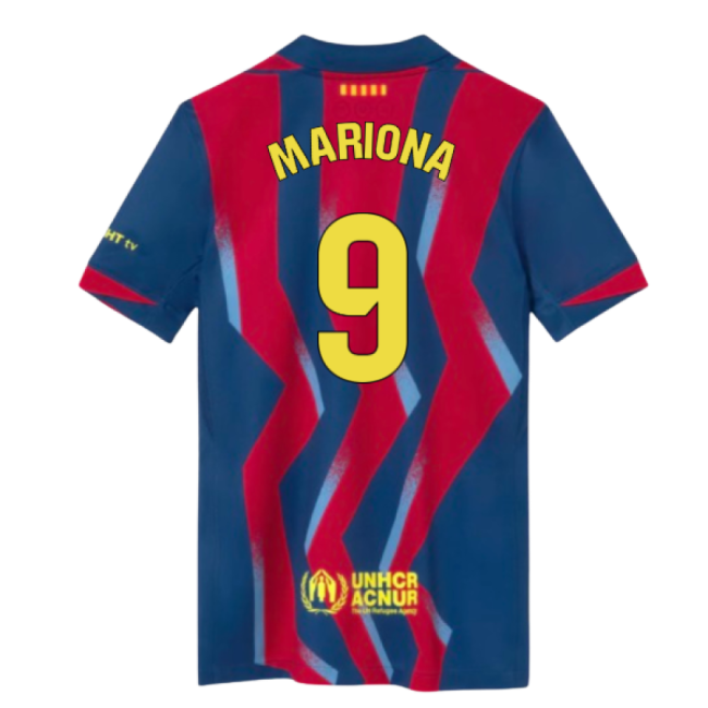 Professional-Grade 2025-2026 Barcelona Fourth Shirt (Kids) (Mariona 9)