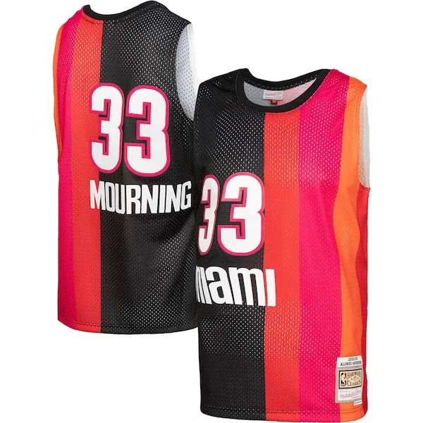 Alonzo Mourning MIA NBA Jersey - Budget Price Fan Gear - Fan Favorite