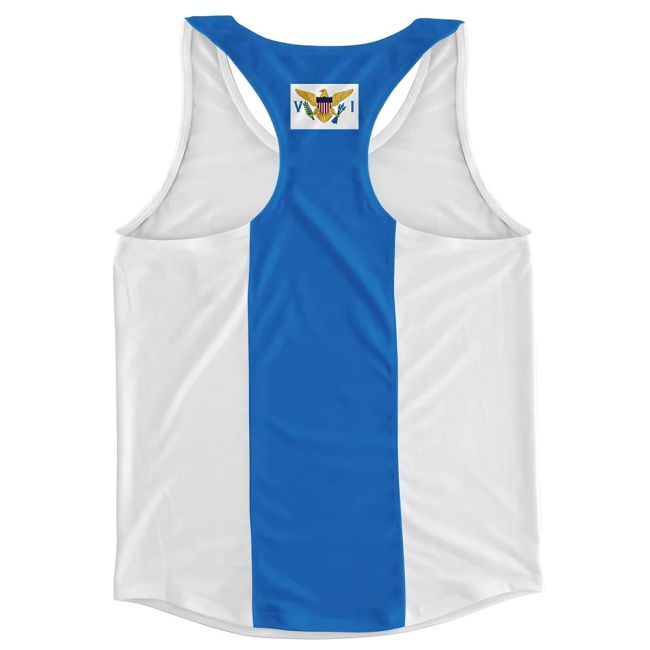 Exclusive-Design World-Class U.S. Virgin Islands Flag Running Vest