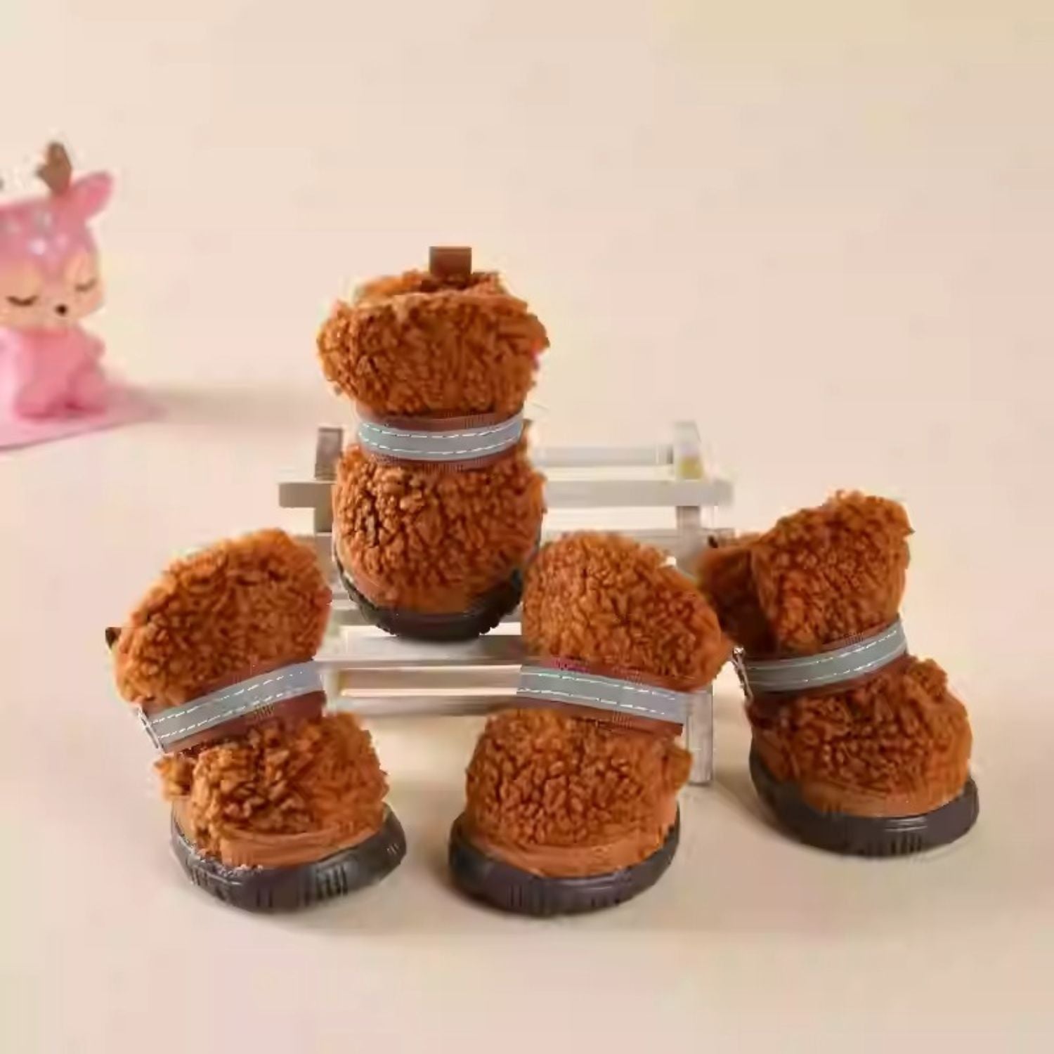 Frenchie Shoes – Warm And Cozy Dog Booties Summer Wear | Non-slip Design