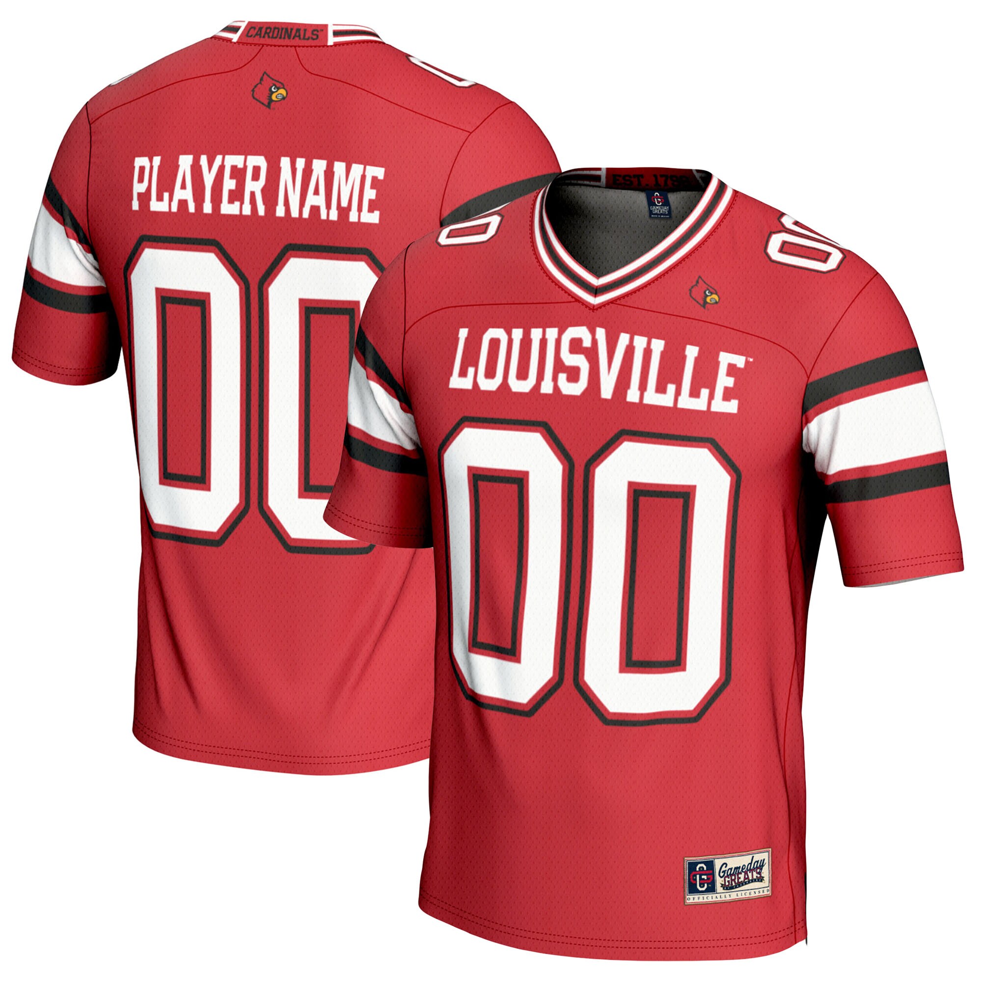[DDG] Louisville Cardinals GameDay Greats NIL Pick-A-Player Football Jersey - Red