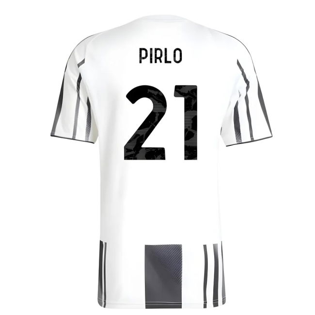 2025-2026 Juve Home Trendy Shirt (Pirlo 21) Stretch Fabric