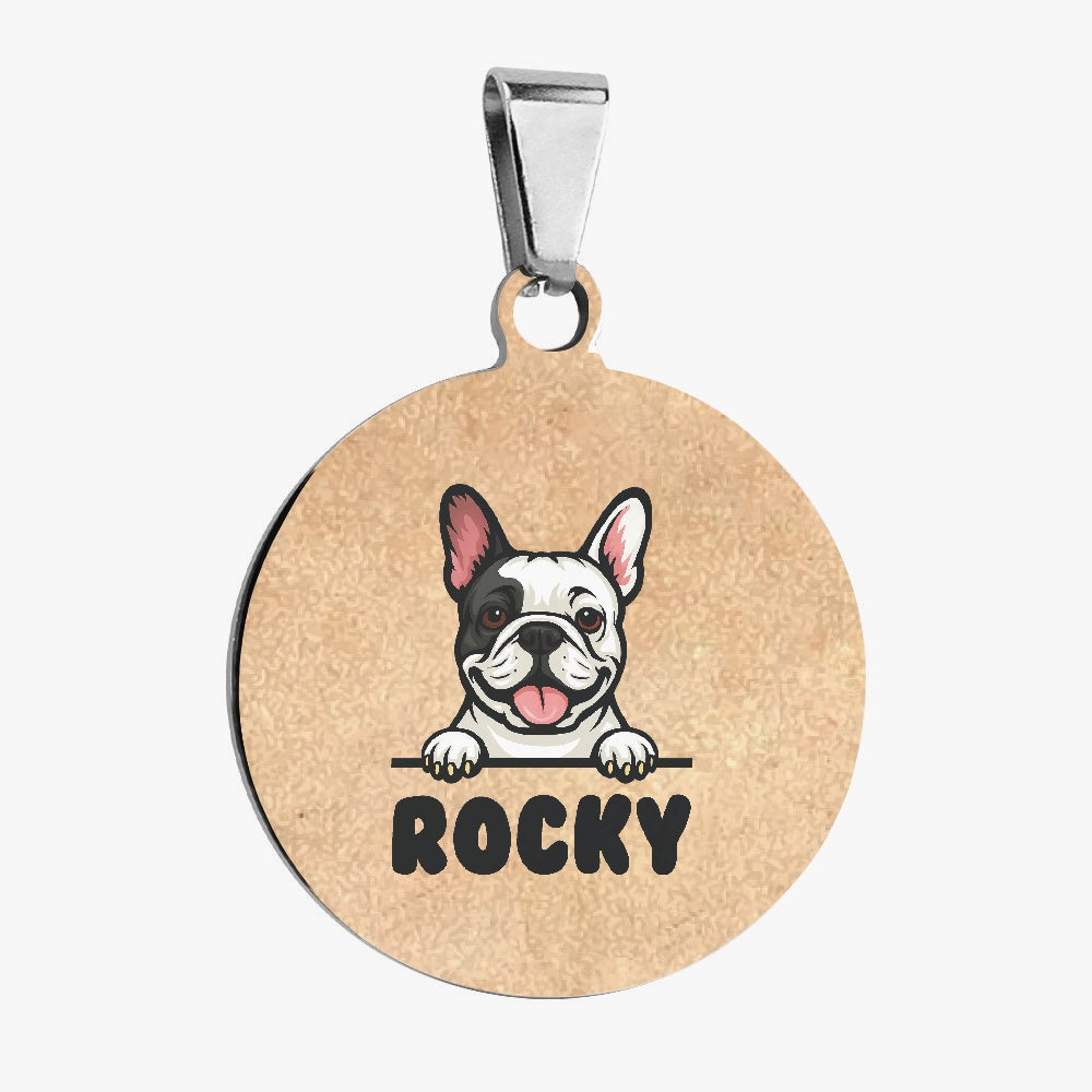 Bulldog Custom Double-sided French Bulldog Tag Winter Wear | Comfort Fit