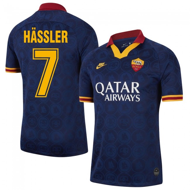 201920 AS Roma Third Navy 7 Hassler Shirt - Official Replica 5919