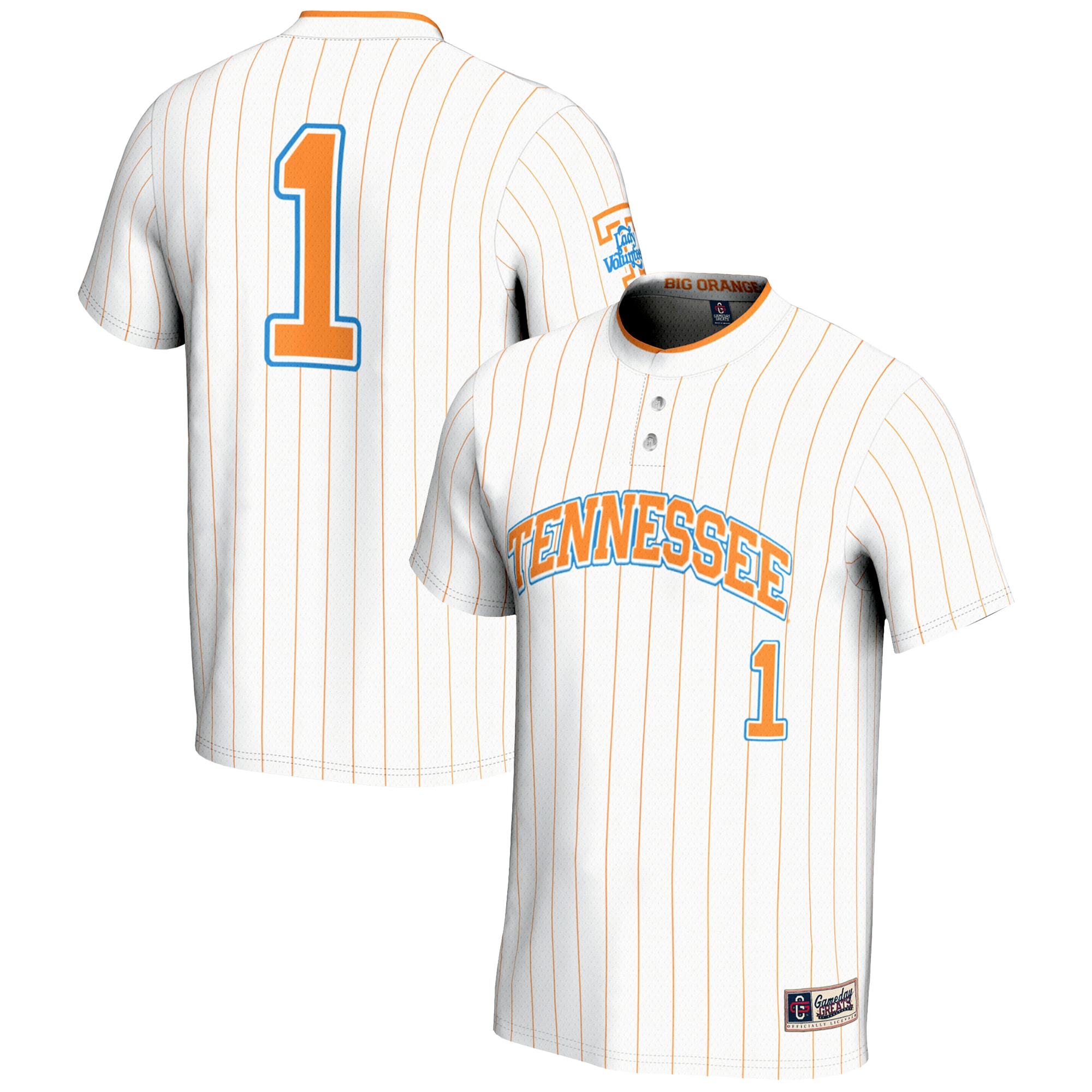 [NJP] Tennessee Volunteers GameDay Greats Youth Lightweight Softball Jersey - White