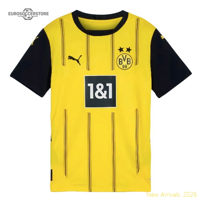 2024-2025 Dortmund Borussia Home Jersey Jersey (Kids) (Brandt 19)