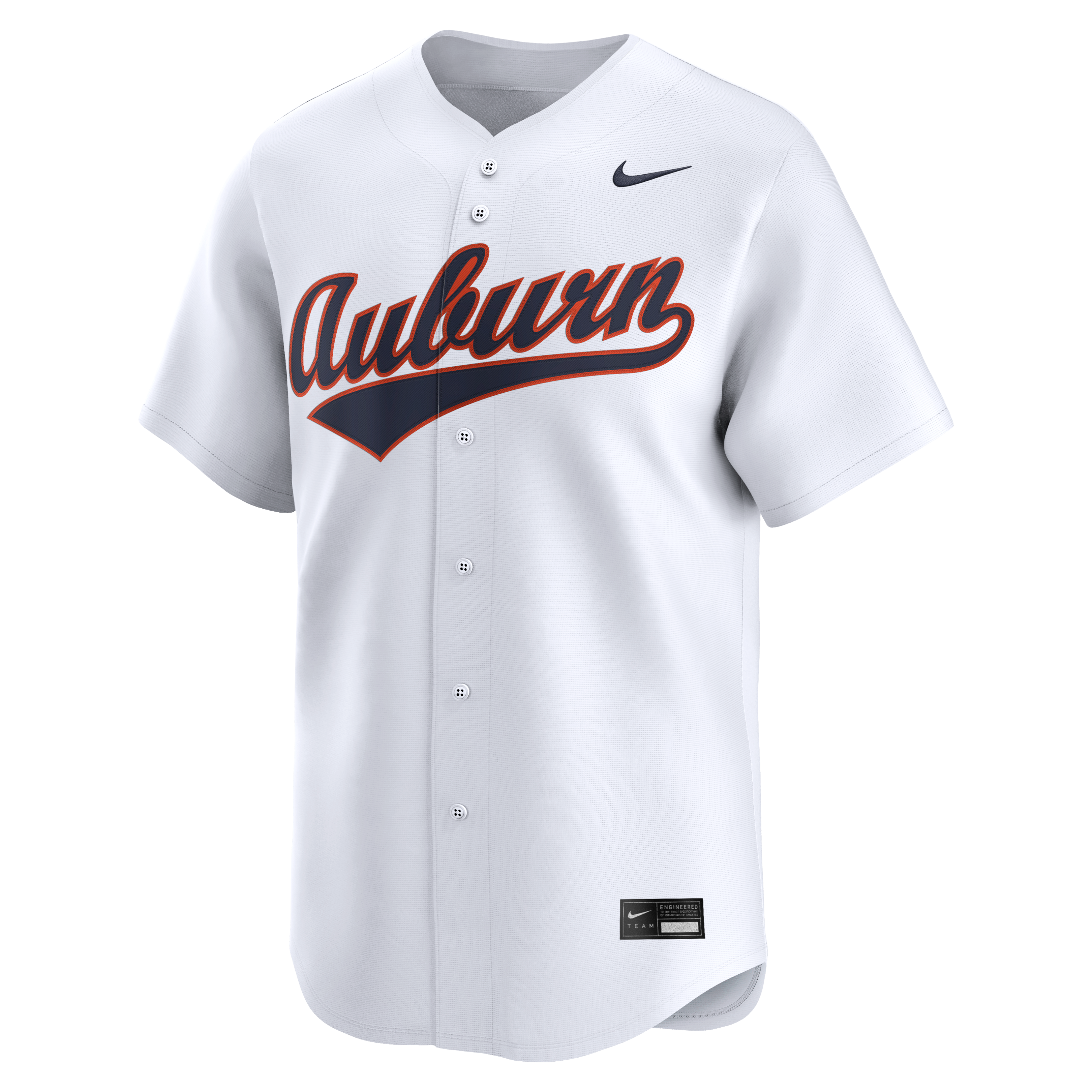 Auburn Tigers Nike Home Limited Baseball Jersey - White