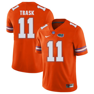Men's None Kyle Trask #11 high quality Orange 2024 match worn Jersey