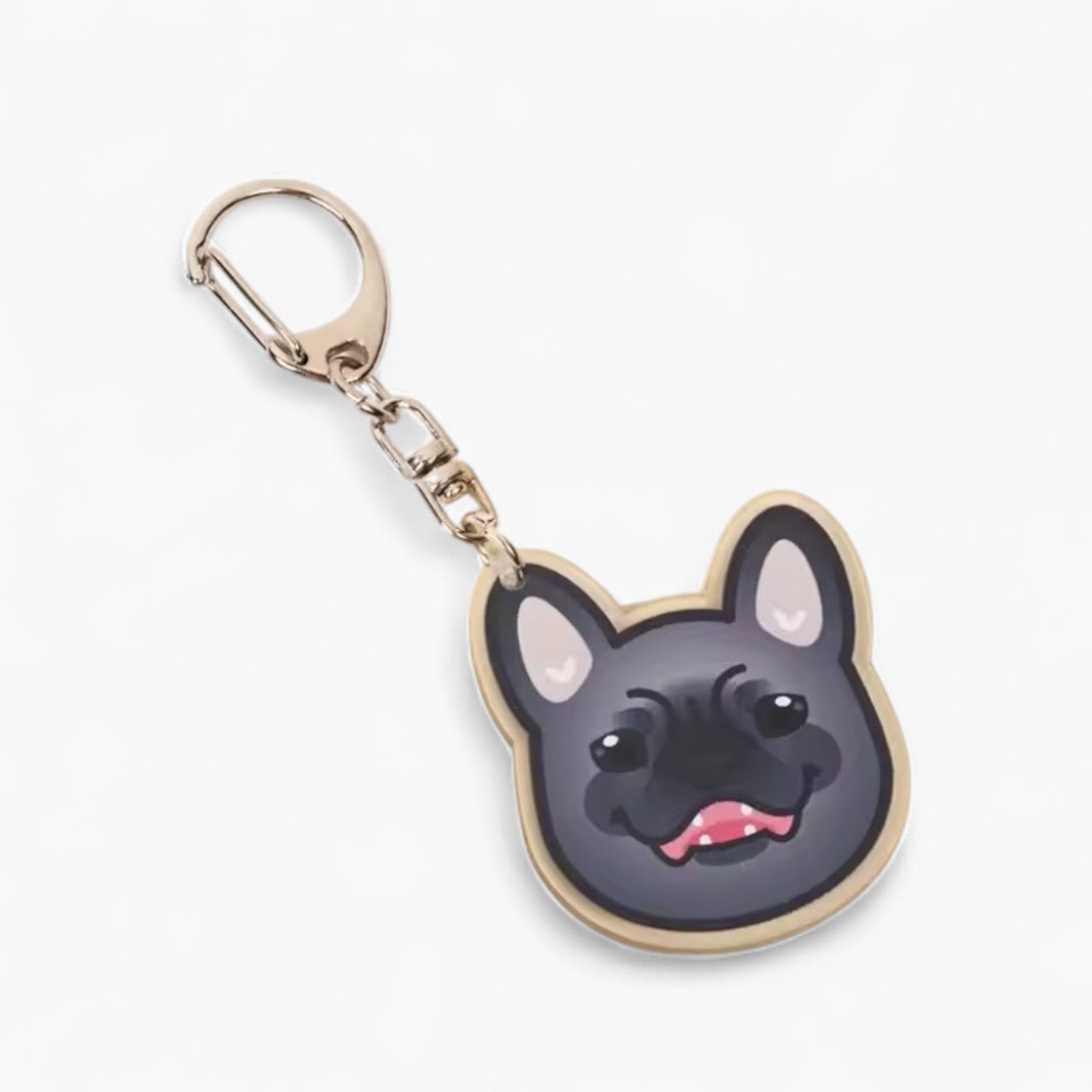 Pawchain French Bulldog Keychain Gift – Cute Frenchie Bag Charm for Dog Lovers