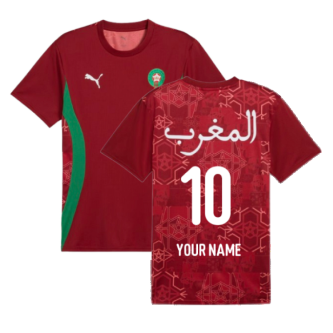 Morocco Prematch 20242025 Regular Elite Shirt Modern Athletic