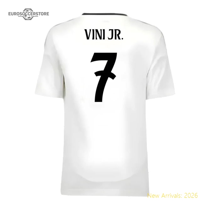 Authentic Real Madrid Home Vini Jr. Jersey 2024-2025 Breathable