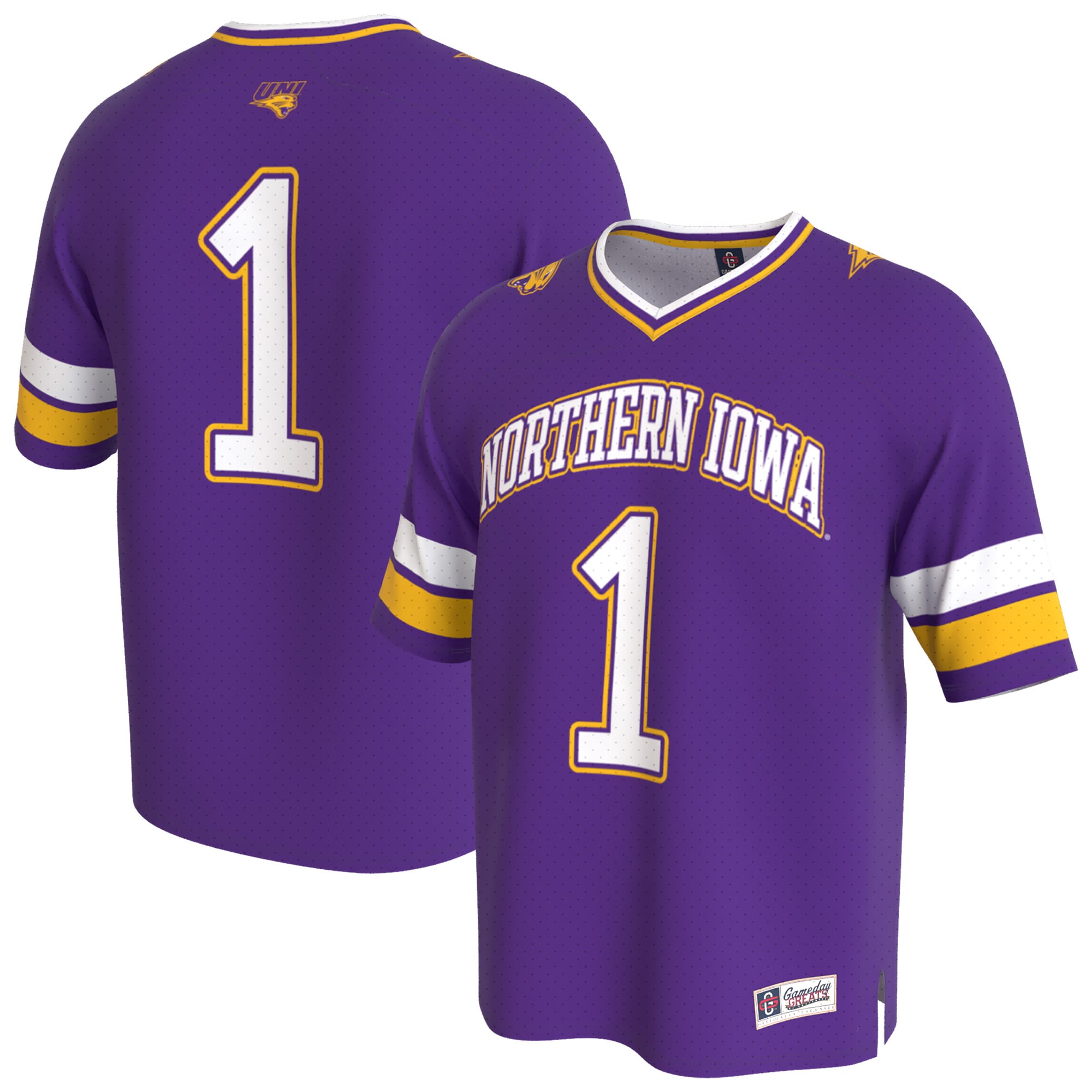 Youth Purple Northern Iowa Panthers Lightweight Collegiate Football Fashion Jersey