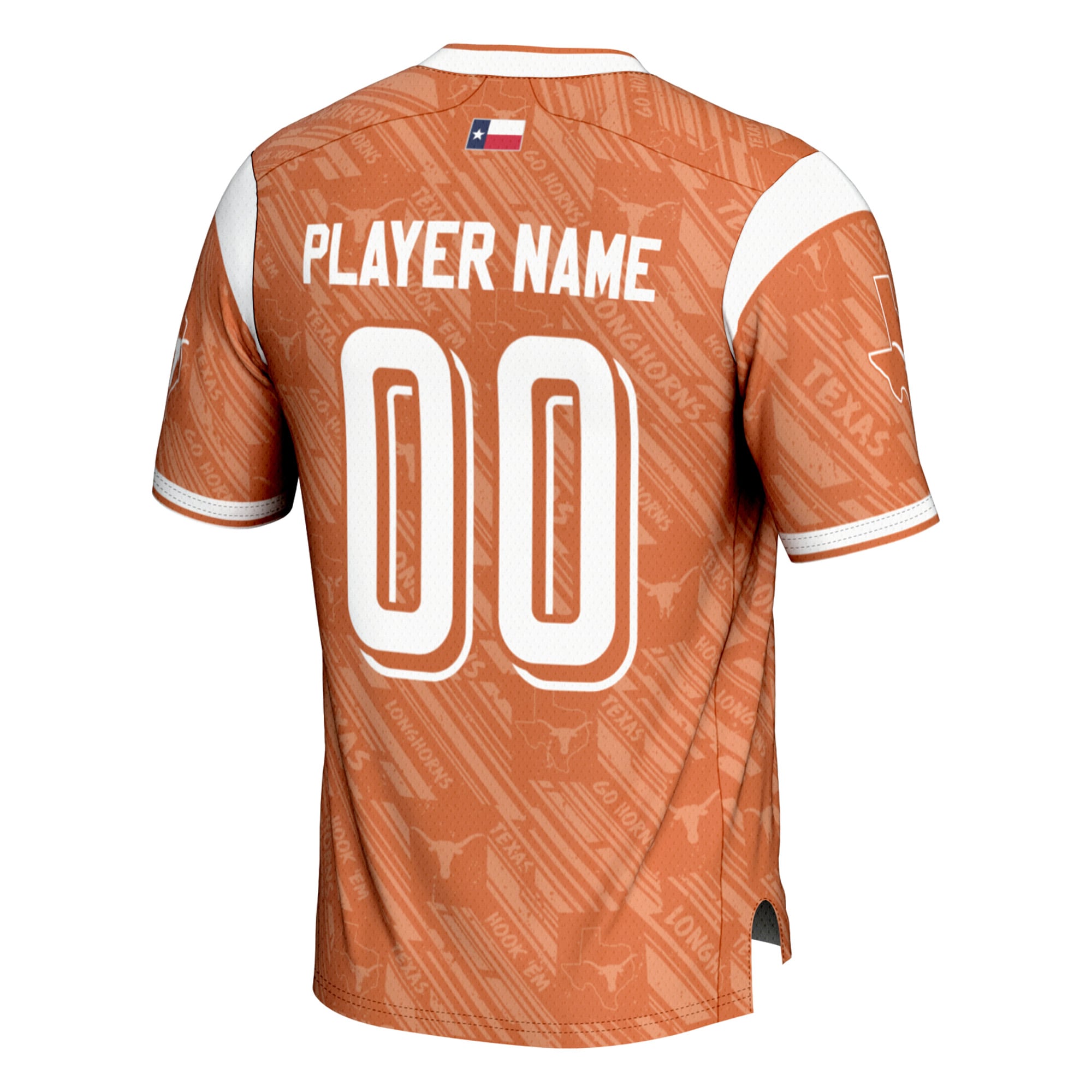 [NJP] Texas Longhorns GameDay Greats Youth Highlight Print NIL Pick-A-Player Football Jersey - Texas Orange