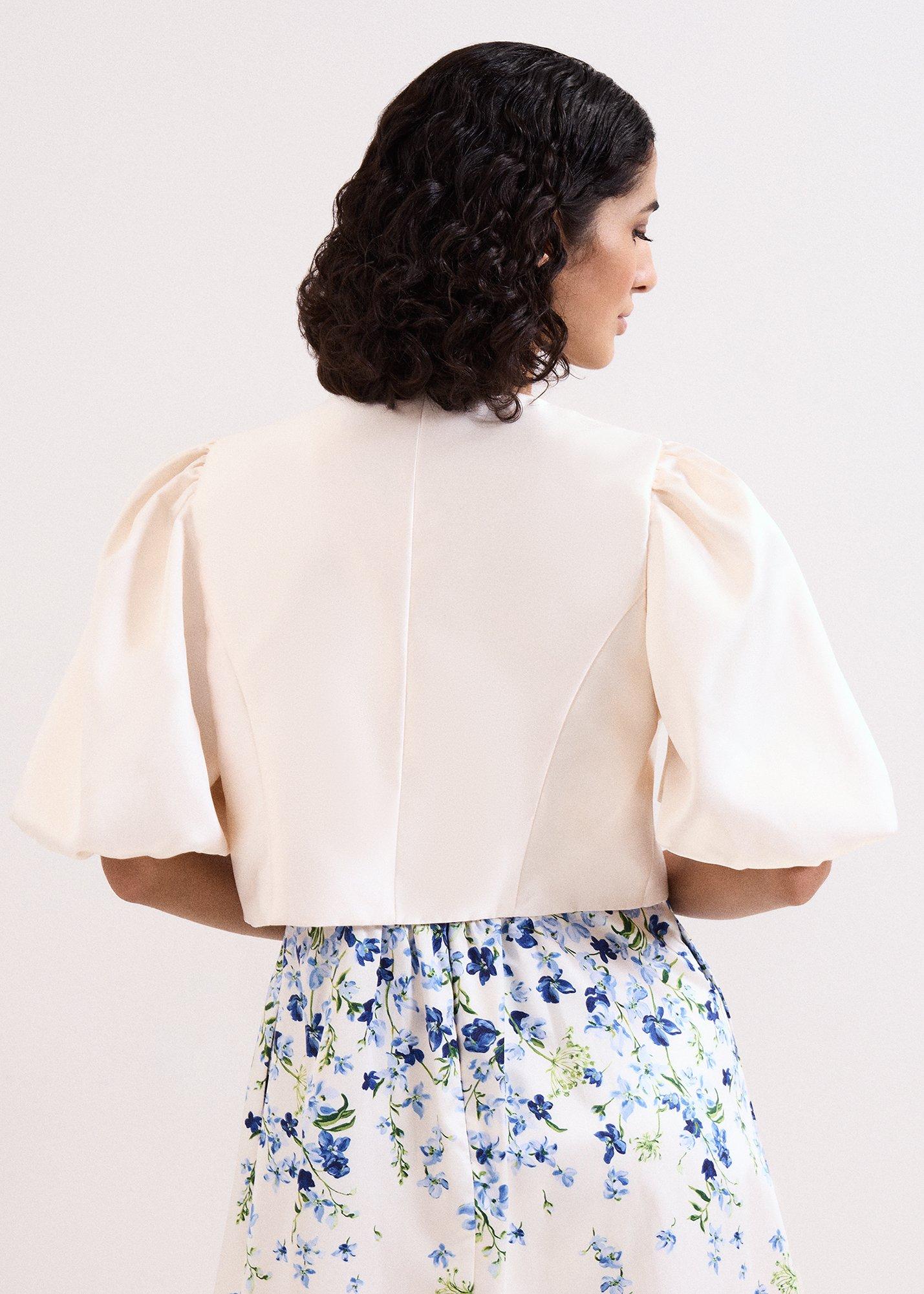 Paulina Cream Puff Sleeve Jacket