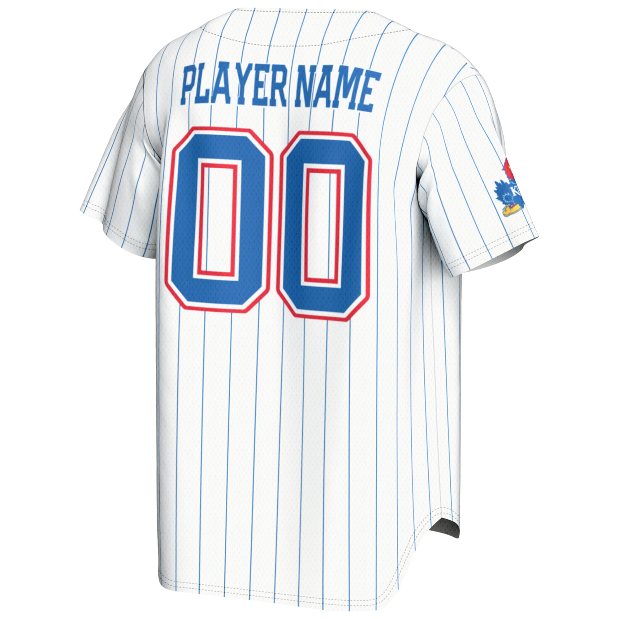 Kansas Jayhawks GameDay Greats NIL Pick-A-Player Lightweight Baseball Jersey - White