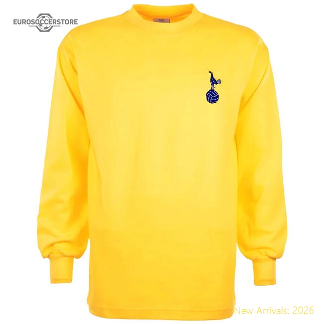 Authentic Tottenham 1970s Yellow Away Retro Football Shirt - Premium