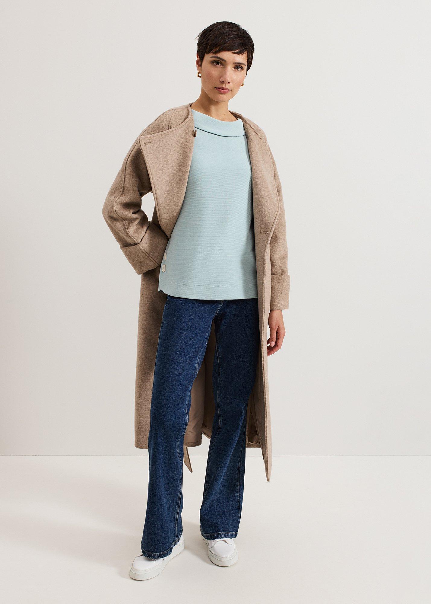 Remy Textured Cowl Neck Top