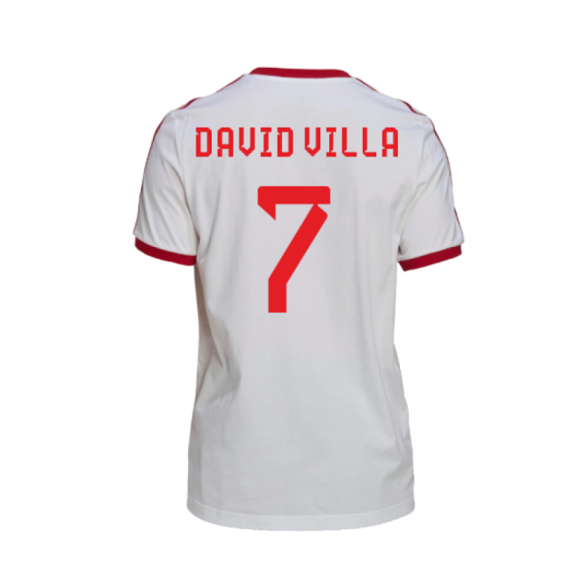 Spain Senior Team Elite Quality Home Pro Level Shirt (David Villa 7)