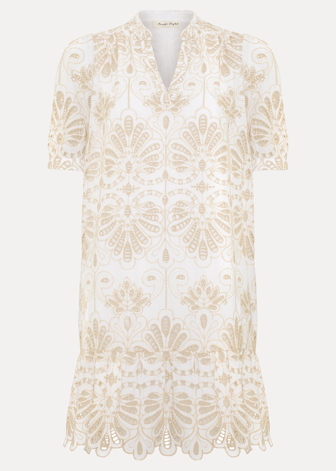 Petite Liliana Broderie Mini Dress